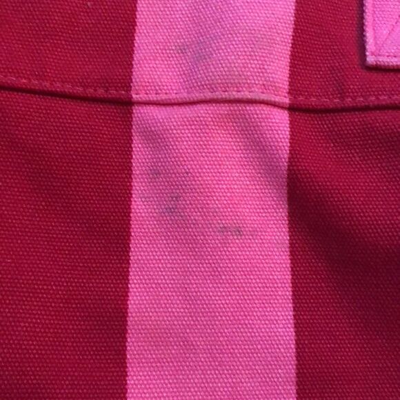 Victoria’s Secret Pink red striped canvas tote bag - Picture 5 of 9